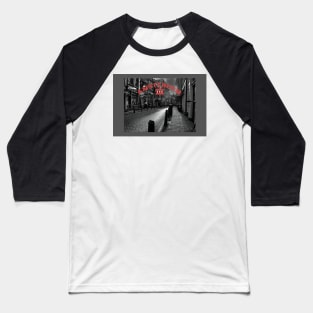 Amsterdam in Black and White Baseball T-Shirt